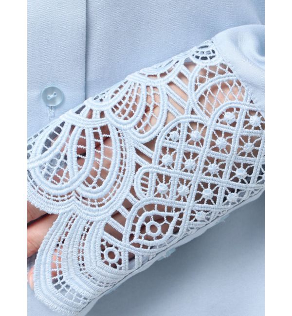 LAGUNAMOON「レースカフスシャツ」|シャツ・ブラウス|