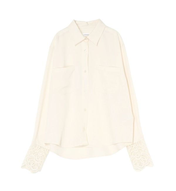 LAGUNAMOON「レースカフスシャツ」|シャツ・ブラウス|