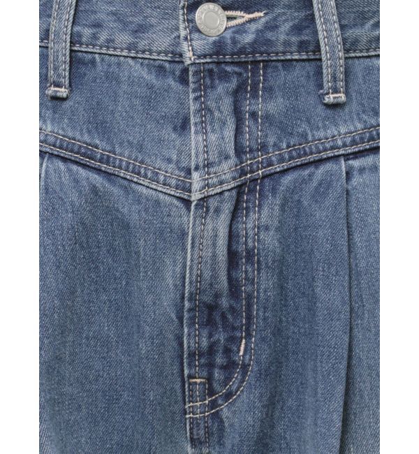 EVRIS「ウエストタックボリュームデニムパンツ」|デニム|