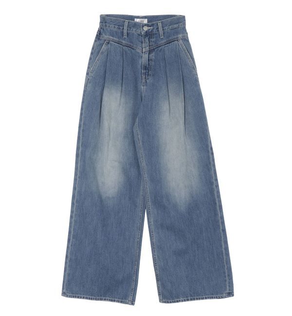 EVRIS「ウエストタックボリュームデニムパンツ」|デニム|