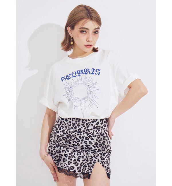 EVRIS「レオパードスリットミニスカート」|スカート|