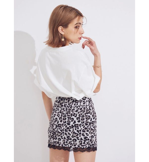 EVRIS「レオパードスリットミニスカート」|スカート|