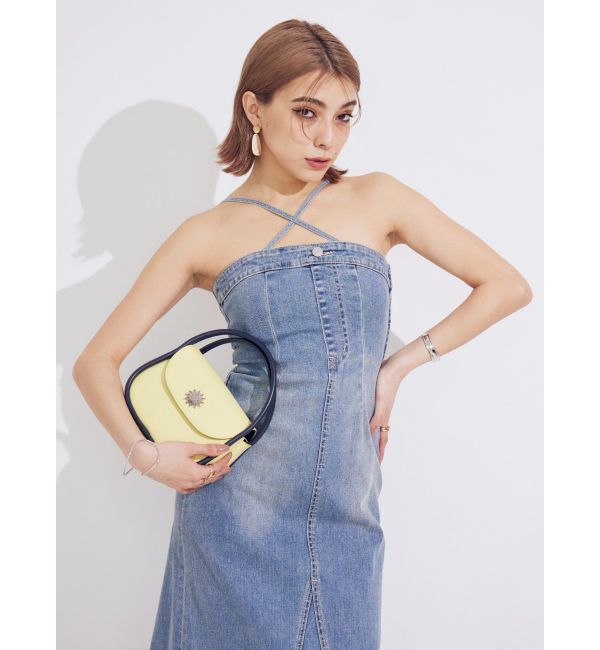 EVRIS「バイカラーハンドBAG」|ハンドバッグ|