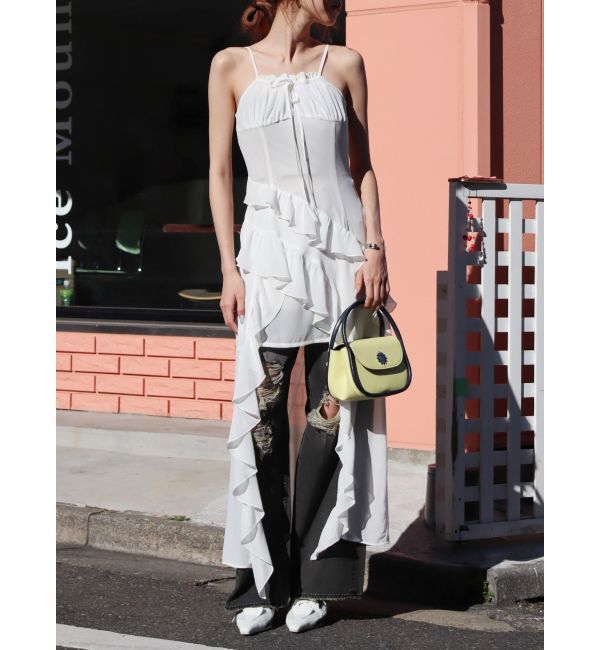 EVRIS「バイカラーハンドBAG」|ハンドバッグ|