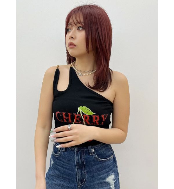 EVRIS「ダブルチェーンワンショルトップス」|キャミソール|