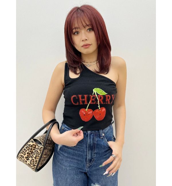 EVRIS「ダブルチェーンワンショルトップス」|キャミソール|