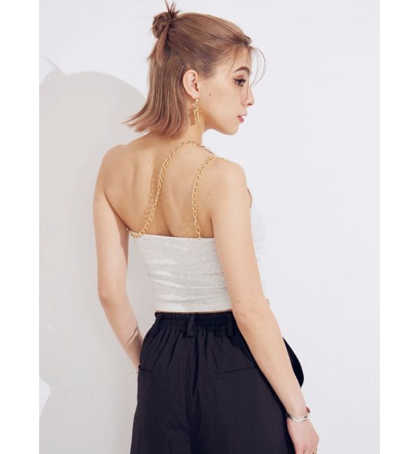 EVRIS「ダブルチェーンワンショルトップス」|キャミソール|