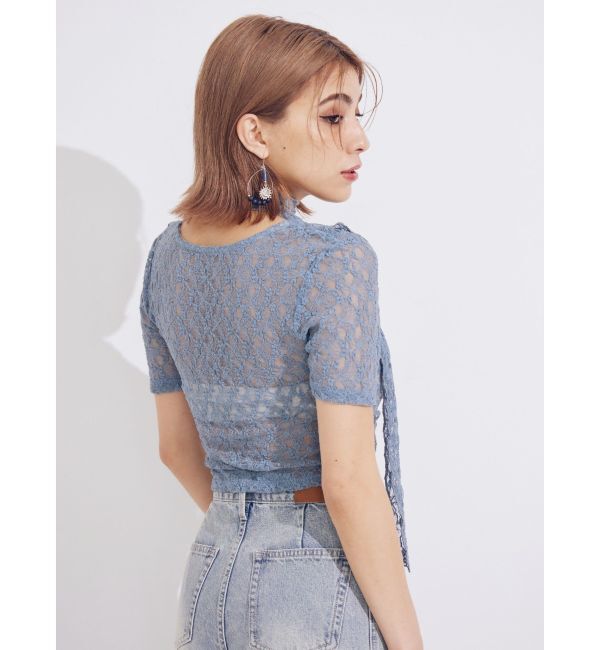 EVRIS「チョーカーレーストップス」|Tシャツ・カットソー|