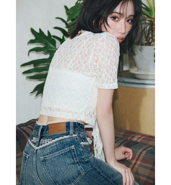 EVRIS「チョーカーレーストップス」|Tシャツ・カットソー|