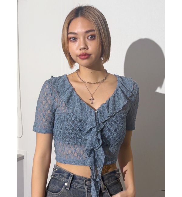 EVRIS「チョーカーレーストップス」|Tシャツ・カットソー|