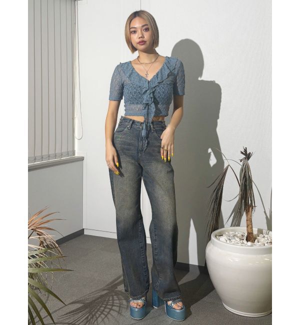 EVRIS「チョーカーレーストップス」|Tシャツ・カットソー|