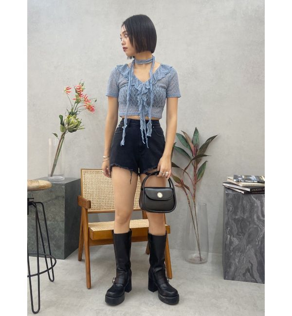 EVRIS「チョーカーレーストップス」|Tシャツ・カットソー|