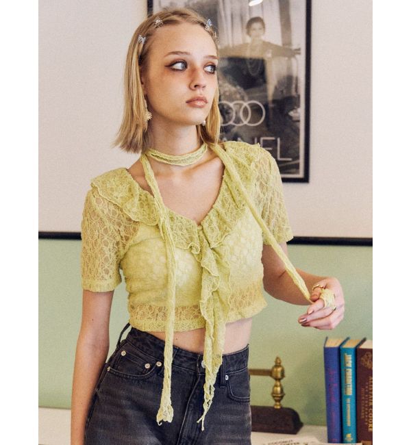 EVRIS「チョーカーレーストップス」|Tシャツ・カットソー|