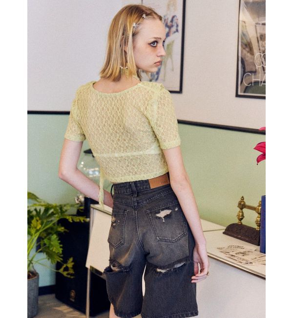 EVRIS「チョーカーレーストップス」|Tシャツ・カットソー|