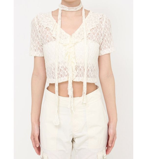 EVRIS「チョーカーレーストップス」|Tシャツ・カットソー|