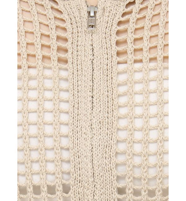 EVRIS「メッシュジップアップニットベスト」|ニット・セーター|