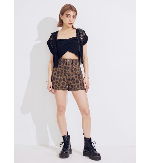 EVRIS「メッシュジップアップニットベスト」|ニット・セーター|