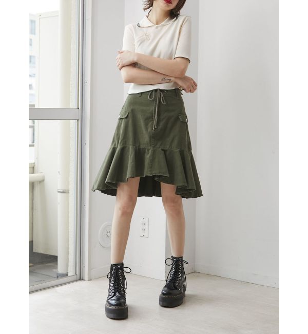 jouetie「アシメヘムミドルスカート」|スカート|