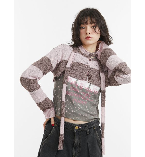 jouetie「グランジワッフルロンT」|Tシャツ・カットソー|