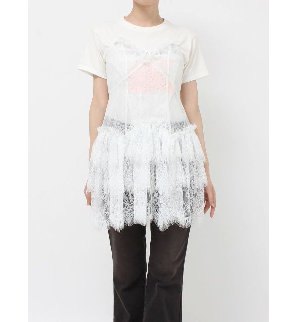 jouetie「フリルランジェリーレースミニワンピース」|ワンピース|