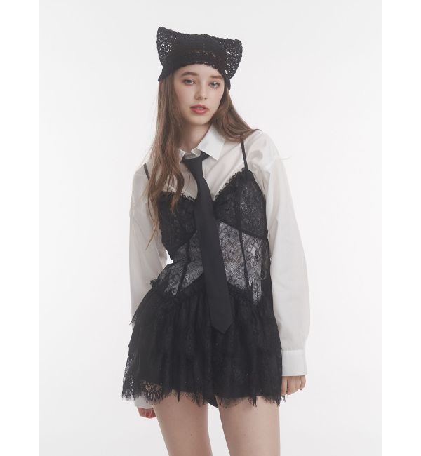 jouetie「フリルランジェリーレースミニワンピース」|ワンピース|