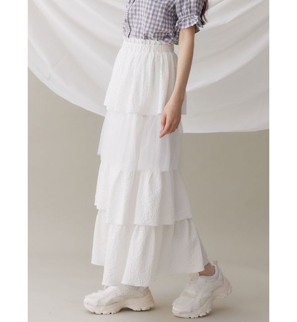 merry jenny「チュールドッキングティアードスカート」|スカート|