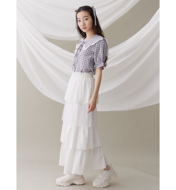 merry jenny「チュールドッキングティアードスカート」|スカート|