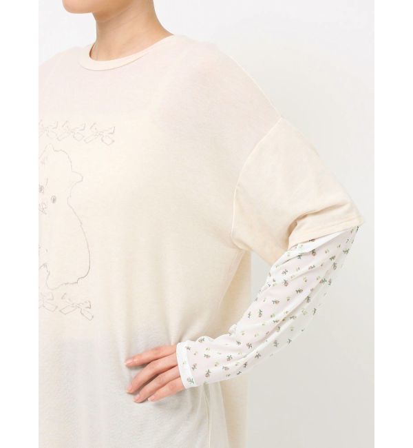 merry jenny「cat ribbonレイヤードロンT」|Tシャツ・カットソー|