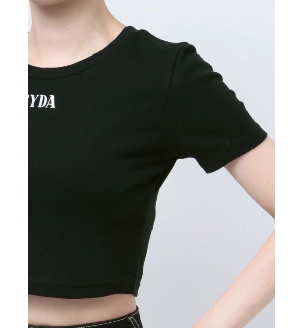 GYDA「BACK OPEN bijou heartトップス」|Tシャツ・カットソー|