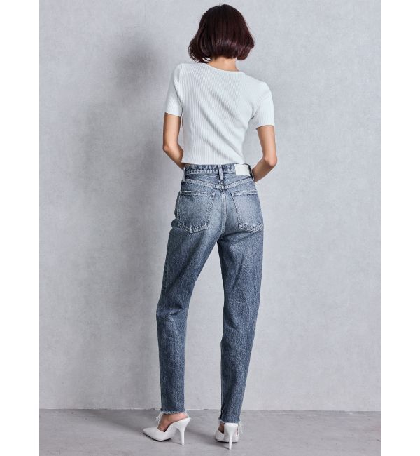 GYDA「ハイウエストVintage Edge ダメージストレートデニムパンツ」|デニム|