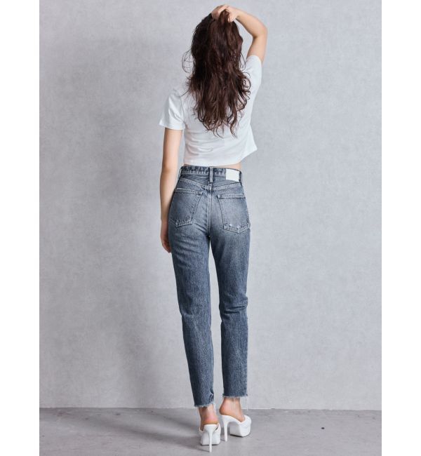 GYDA「ハイウエストVintage Edge ダメージストレートデニムパンツ」|デニム|