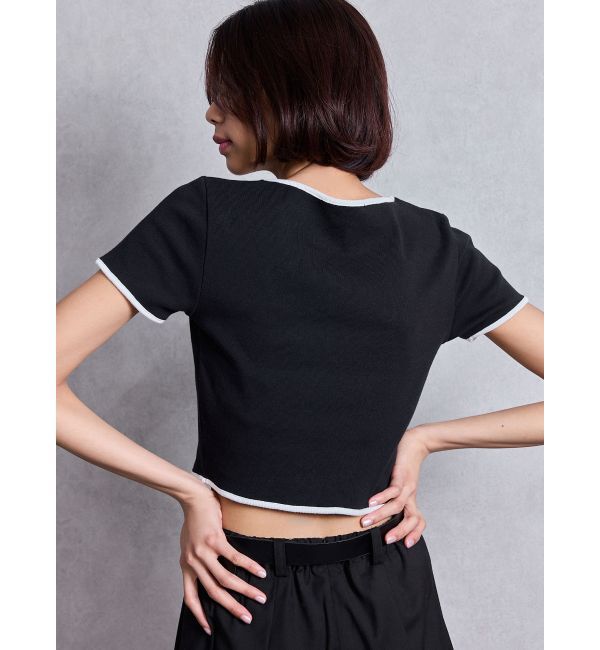 GYDA「Symmetry GYDAバイカラーTシャツ」|Tシャツ・カットソー|