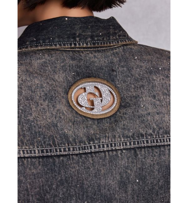 GYDA「GD MOLD bijouデニムショートＧジャン」|デニムジャケット|