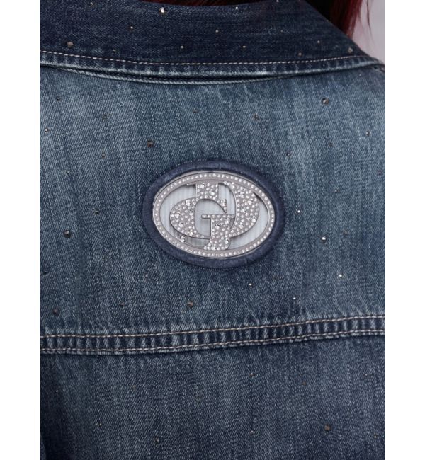 GYDA「GD MOLD bijouデニムショートＧジャン」|デニムジャケット|