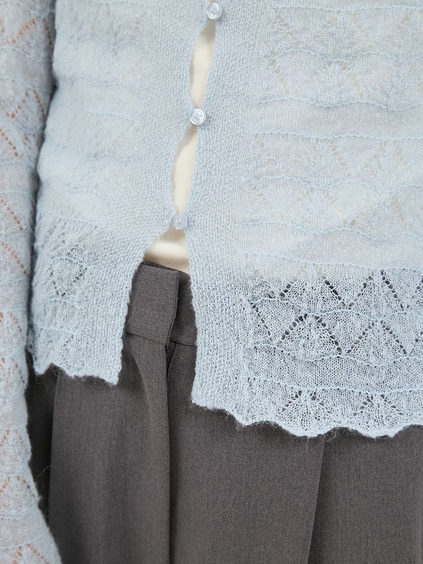 emmi atelier「モヘヤ混2wayニットトップス」|ニット・セーター|