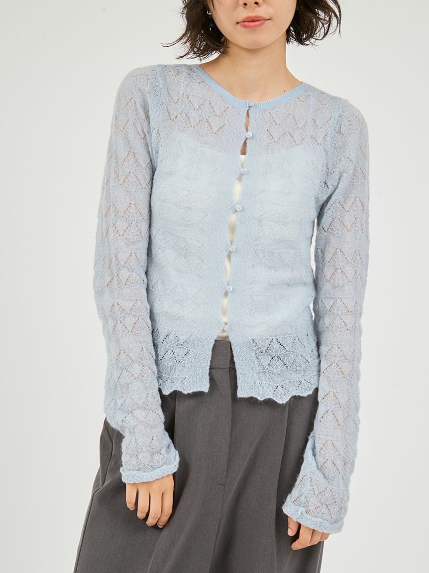 emmi atelier「モヘヤ混2wayニットトップス」|ニット・セーター|