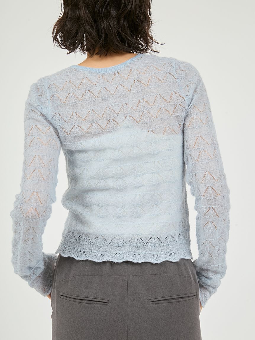 emmi atelier「モヘヤ混2wayニットトップス」|ニット・セーター|