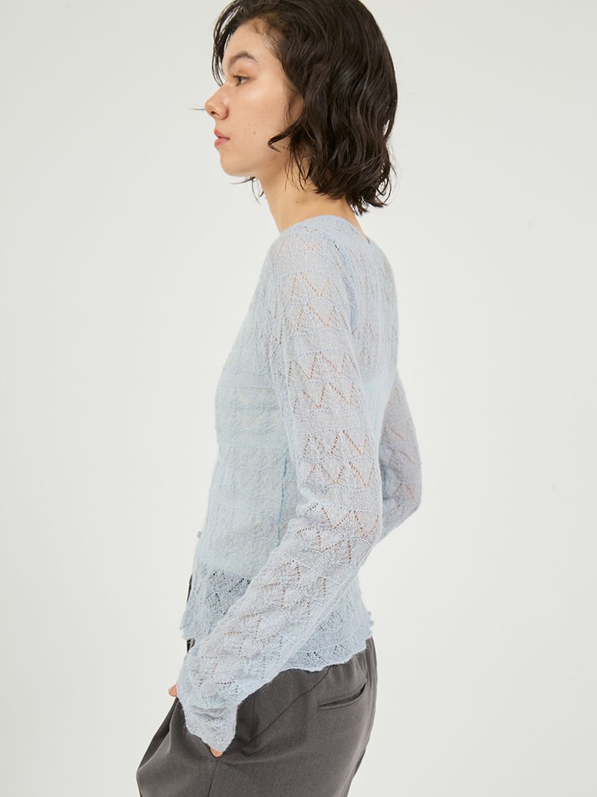 emmi atelier「モヘヤ混2wayニットトップス」|ニット・セーター|