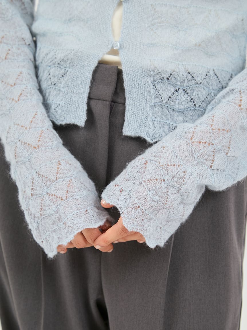 emmi atelier「モヘヤ混2wayニットトップス」|ニット・セーター|