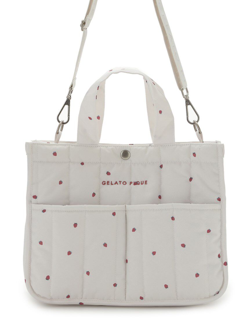  GELATO PIQUE CAT&DOG「【CAT&DOG】【販路限定商品】ストロベリーキルティングお散歩バッグＭ」|その他|