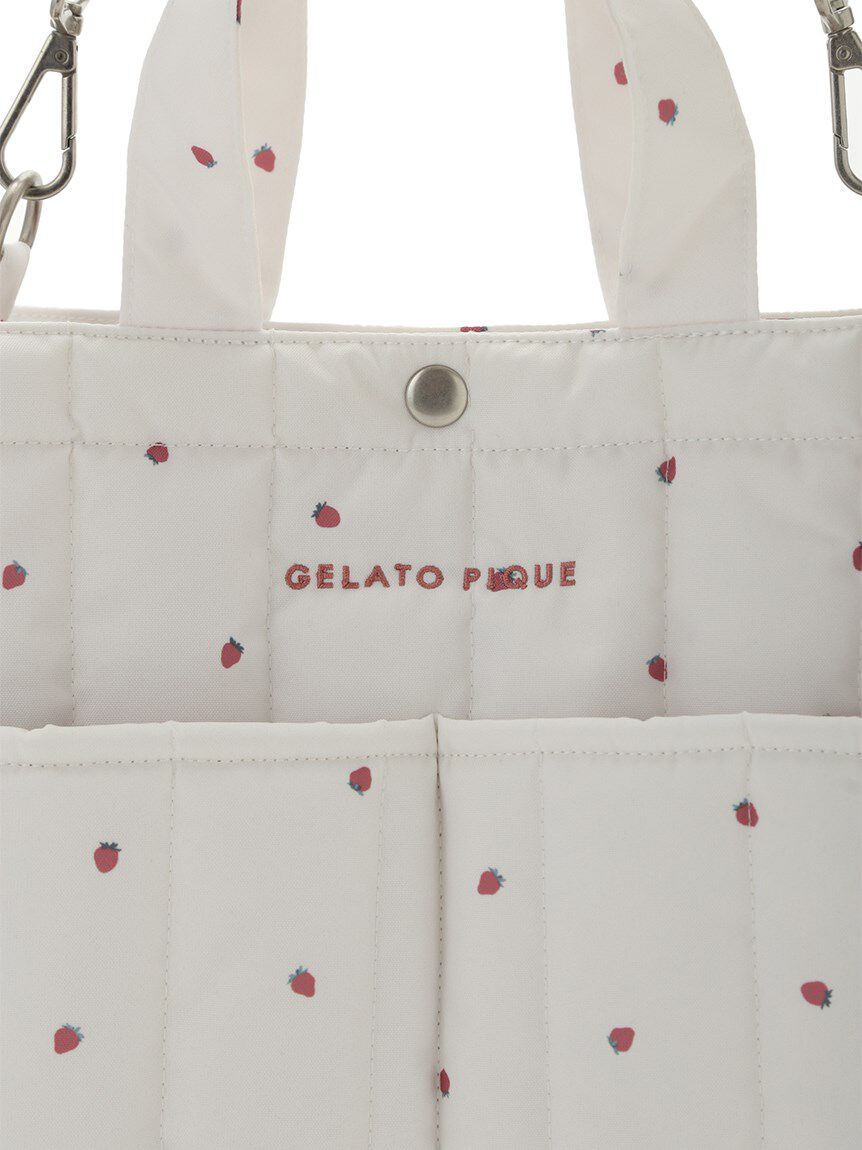  GELATO PIQUE CAT&DOG「【CAT&DOG】【販路限定商品】ストロベリーキルティングお散歩バッグＭ」|その他|