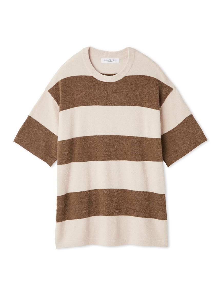 GELATO PIQUE HOMME「【HOMME】スムーズィーliteクール2ボーダープルオーバー」|プルオーバー|PNK