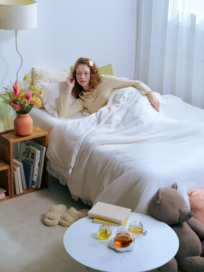 gelato pique Sleep「【Sleep】ダブルガーゼフリル３点セット（セミダブル）」|その他|