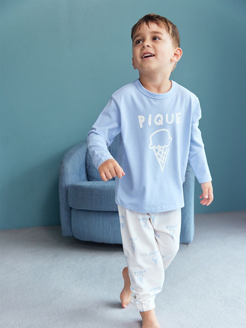 GELATO PIQUE KIDS & BABY「【KIDS】ペイントワンポイントロンT」|ルームウェア|