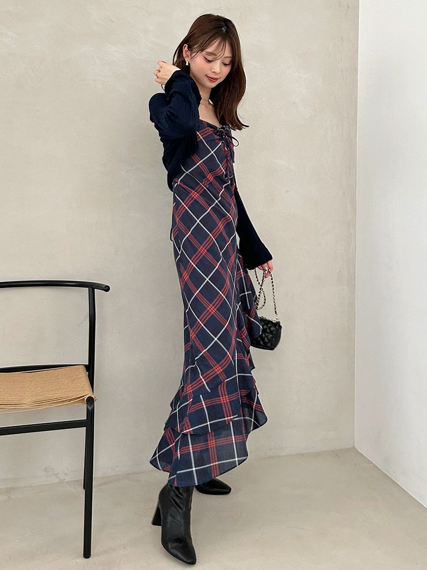 SNIDEL「シンプルリブカーディガン」|カーディガン|