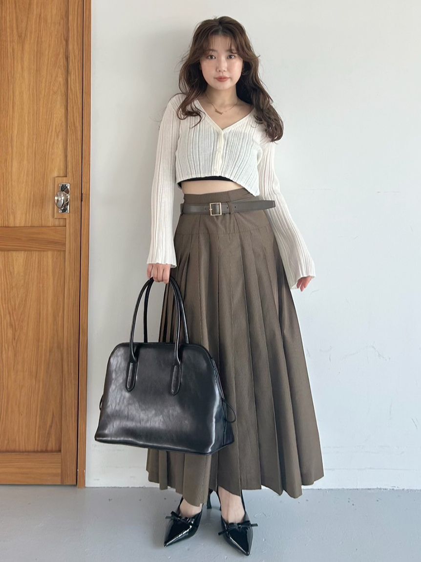 SNIDEL「シンプルリブカーディガン」|カーディガン|