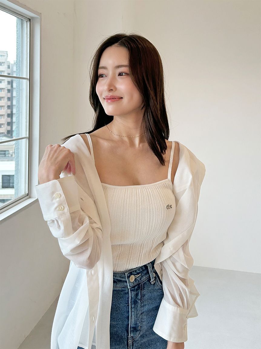 SNIDEL「Sustainableシアーシャツ」|シャツ・ブラウス|WHT