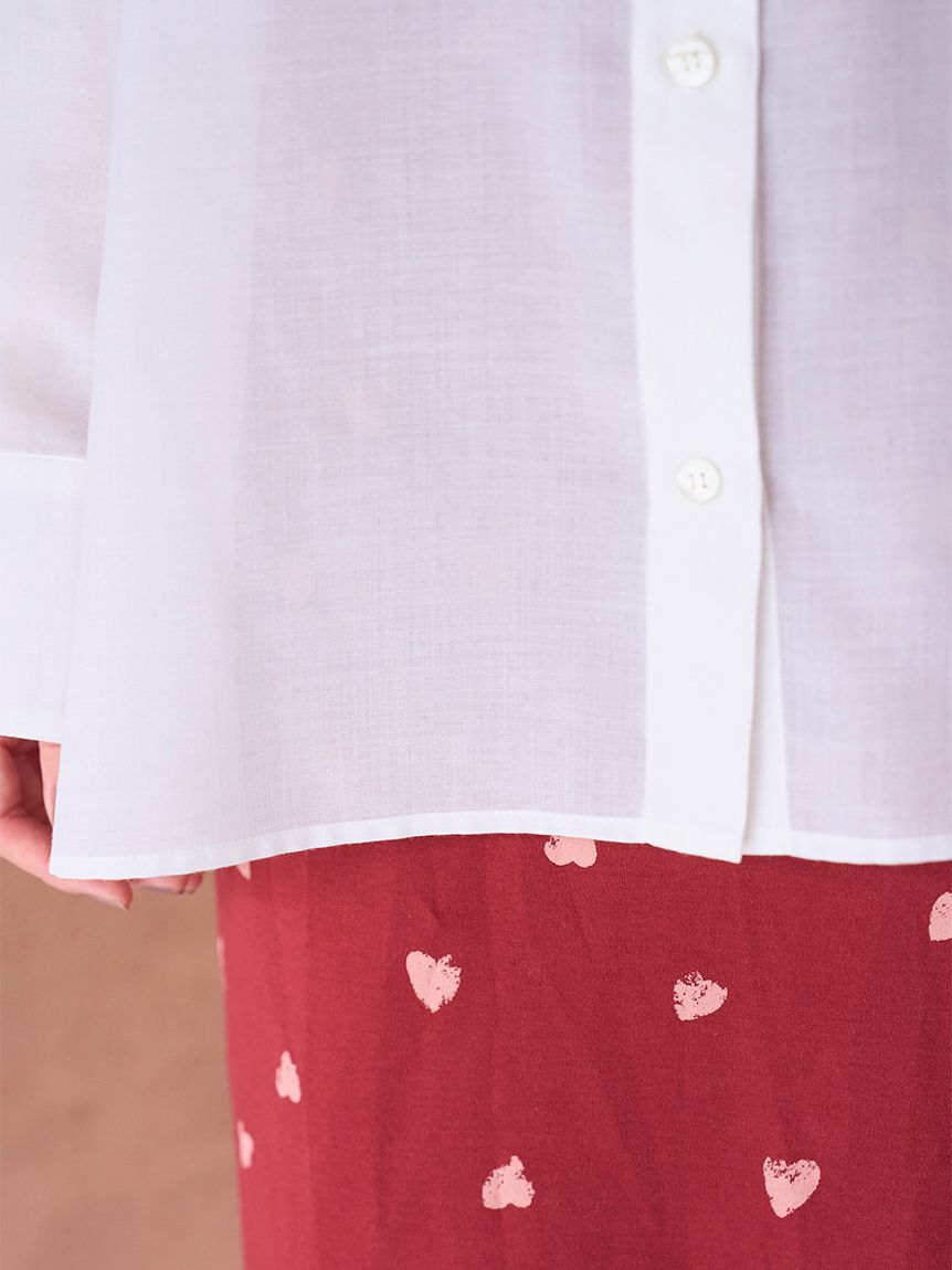 SNIDEL「Sustainableシアーシャツ」|シャツ・ブラウス|