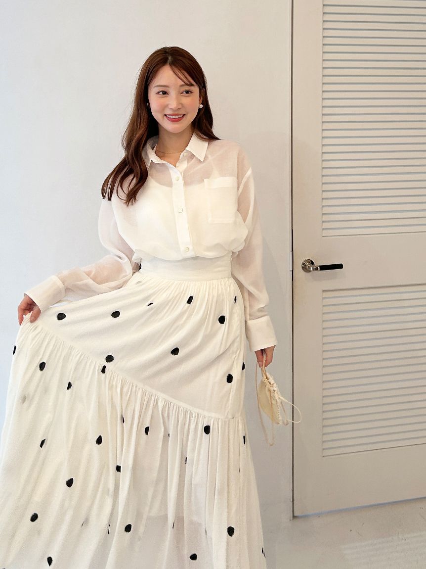 SNIDEL「Sustainableシアーシャツ」|シャツ・ブラウス|