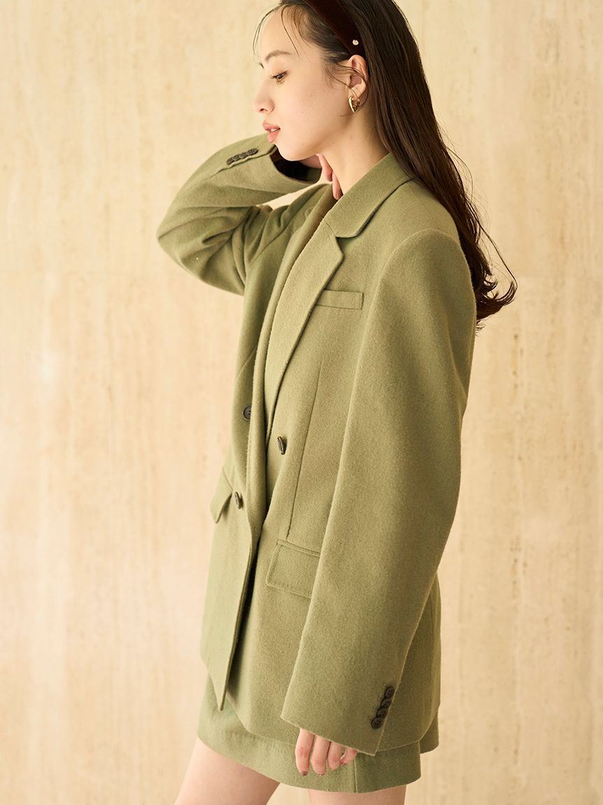 SNIDEL「オーバーサイズウールジャケット」|テーラードジャケット|